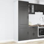 vidaXL Keukenkast Kalmar bewerkt hout zwart, Huis en Inrichting, Verzenden, Nieuw