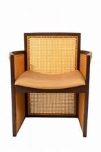 Fauteuil - Hout, Wiener gras - Fauteuil van Viennese riet, Antiek en Kunst