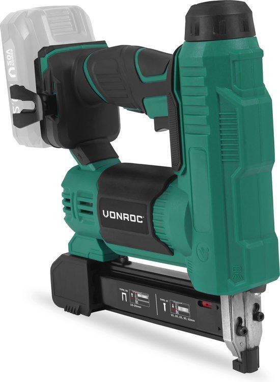 2dekans | VONROC accu tacker – VPower 20V – Incl. 1000, Doe-het-zelf en Bouw, Gereedschap | Overige machines, Ophalen of Verzenden