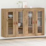 vidaXL Wandkast 2 pcs artisanaal eikenkleurig 69.5 x 34 x 90, Verzenden, Nieuw