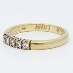 Ring - 14 karaat Witgoud, Geel goud Diamant (Natuurlijk) -