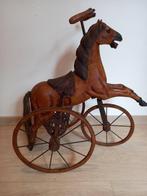 Geen Merk  - Speelgoed voertuig Antiek houten fietspaard uit