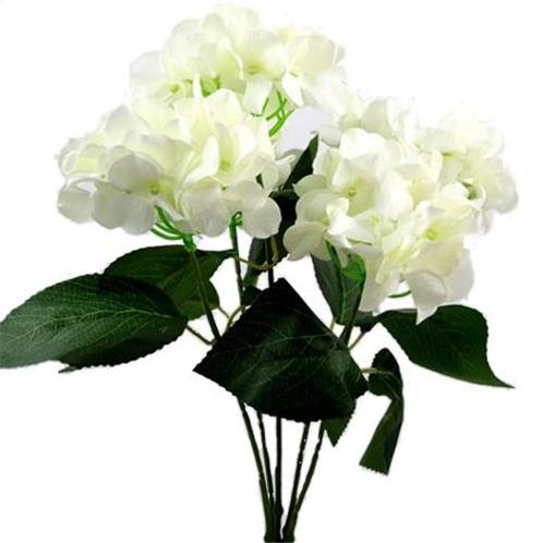 Hortensia groot hydrangea bush new ivory 49 cm. groot!, Huis en Inrichting, Woonaccessoires | Kunstplanten en Kunstbloemen, Nieuw