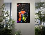 UTOPIA XX - Flying heart with colors flowers Black