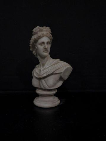 sculptuur, Busto di Apollo in marmo bianco - 50 cm - Marmer beschikbaar voor biedingen