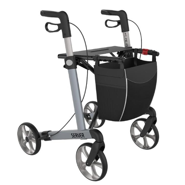 Rehasense Server lichtgewicht rollator STANDARD - Ice blue, Diversen, Rollators, Ophalen of Verzenden