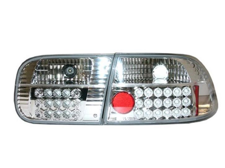 Achterlichten  Honda Civic 92-95 2D/4D  LED chrome Carn, Auto-onderdelen, Verlichting, Nieuw, Honda, Verzenden