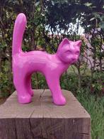 Beeld, Garden statue - Cat - Color pink - 33 cm - polyresin