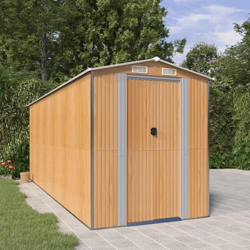 vidaXL Tuinschuur 192x523x223 cm gegalvaniseerd staal, Tuin en Terras, Tuinhuizen, Nieuw, Verzenden