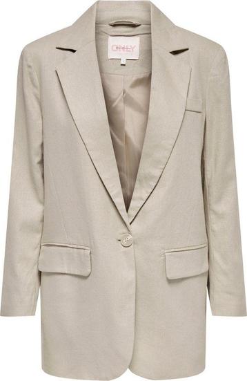 ONLY blazer maat xs ONLCARO-LANA L/S OVS LIN BLAZER TLR N..., Verzenden