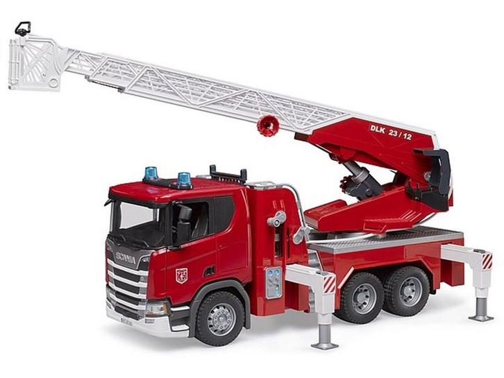 Bruder Scania 560R - Brandweerauto met waterpomp - Licht- en, Kinderen en Baby's, Speelgoed | Overig, Zo goed als nieuw, Verzenden