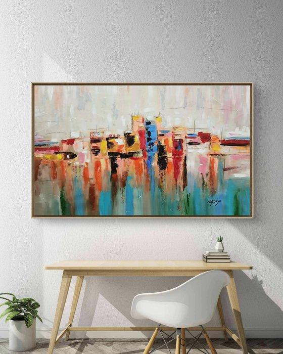 Cardusu - Cerca de la orilla - XL - No Reserve - Obra única, Antiquités & Art, Art | Peinture | Moderne