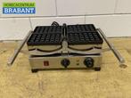 Gaufrier inclinable en acier inoxydable avec minuterie 230V, Verzenden