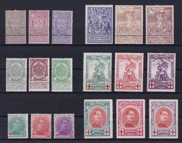 België 1894/1918 - Verzameling met Caritas, Mérode, Pellens,, Postzegels en Munten, Postzegels | Europa | België