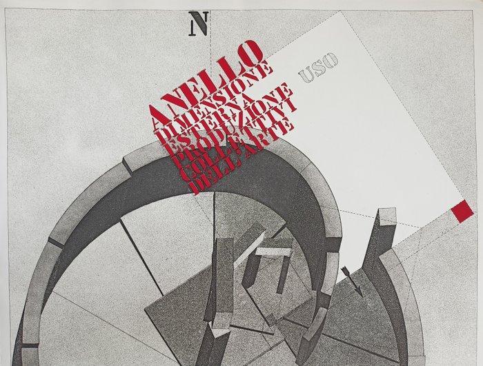 Giò Pomodoro (1930-2002) - Anello a dimensione, Antiek en Kunst, Antiek | Overige Antiek