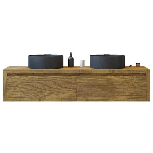 Gliss Design Onderkast Ares 180 cm Castle Brown, Doe-het-zelf en Bouw, Sanitair, Bad, Nieuw, Ophalen of Verzenden