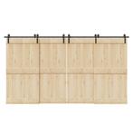 vidaXL Doos met onderdelen voor schuifdeur 400 cm staal, Verzenden, Nieuw