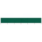 vidaXL Windscherm 6-panelen 800x160 cm stof groen, Tuin en Terras, Verzenden, Nieuw