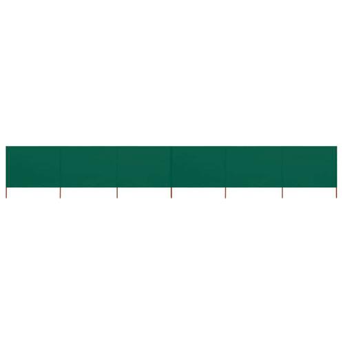 vidaXL Windscherm 6-panelen 800x160 cm stof groen, Tuin en Terras, Parasols, Nieuw, Verzenden