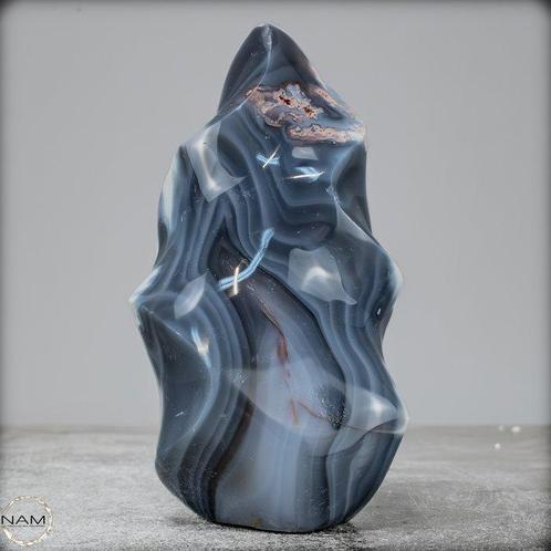 Zeldzame natuurlijke agaat Orca Vlam- 904.04 g, Verzamelen, Mineralen en Fossielen