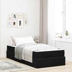 vidaXL Bedframe met matras met opslag Zwart 90 x 200 cm, Huis en Inrichting, Verzenden, Nieuw