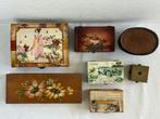 Themacollectie - Vintage Houten Kisten / Opbergdozen, Antiek en Kunst