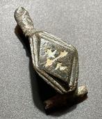 Oud-Romeins Broche met een zeer zeldzaam type geëmailleerd, Antiek en Kunst