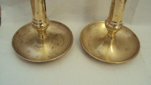 Taperstick (kleine blaker met een dunne pijp) (4) - Messing, Antiek en Kunst, Curiosa en Brocante