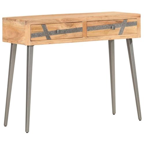 vidaXL Wandtafel 90x30x75 cm massief acaciahout, Maison & Meubles, Tables | Tables d'appoint, Envoi