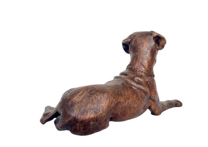 Beeldje - Bronze dog - boxer dog - Brons, Antiek en Kunst, Kunst | Designobjecten