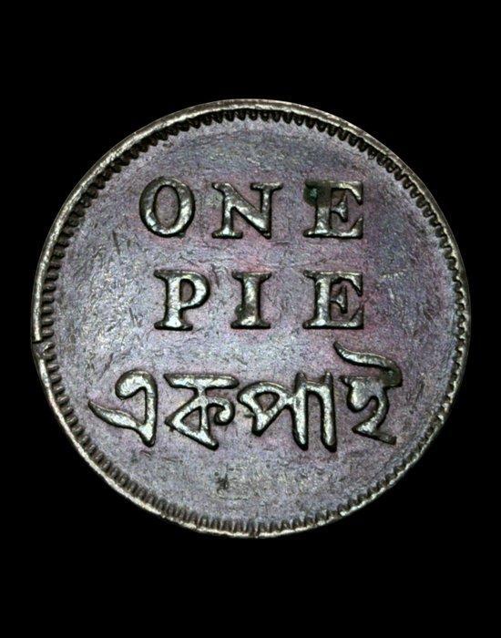 Brits India. Pie-Pice Pie ND (1831-1835) and Pice 1829 (Yr, Postzegels en Munten, Munten | Azië