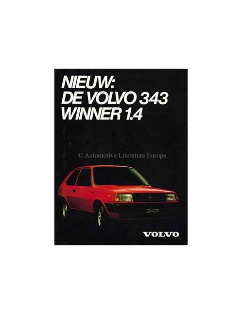 1981 VOLVO 343 1.4 WINNER BROCHURE NEDERLANDS, Livres, Autos | Brochures & Magazines, Enlèvement ou Envoi