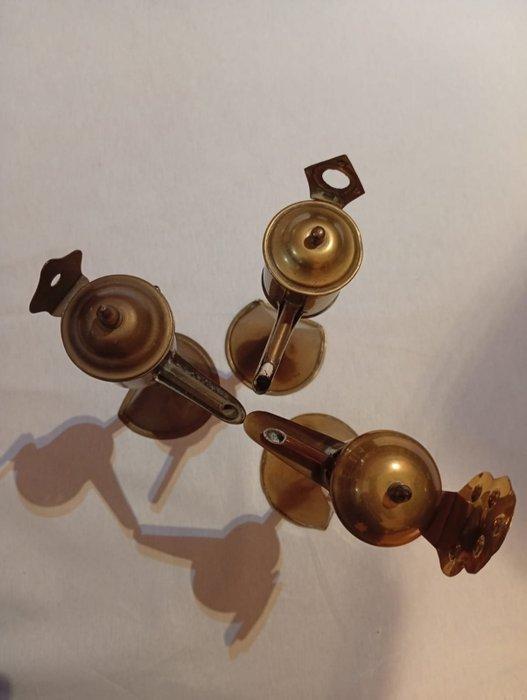 Lamp (3) - Messing - olielampen, Antiek en Kunst, Curiosa en Brocante