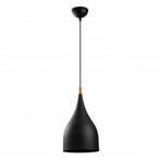 Moderne hanglamp zwart goud 25 cm | Keru, Huis en Inrichting, Lampen | Hanglampen, Nieuw, Overige materialen, Modern, Verzenden