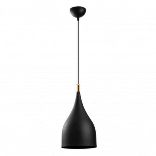 Moderne hanglamp zwart goud 25 cm | Keru, Huis en Inrichting, Lampen | Hanglampen, Nieuw, Overige materialen, Verzenden