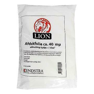 Afdekfolie LION Extra sterk 4 x 4 m E1120040-OVD, Doe-het-zelf en Bouw, Verf, Beits en Lak, Nieuw, Verzenden