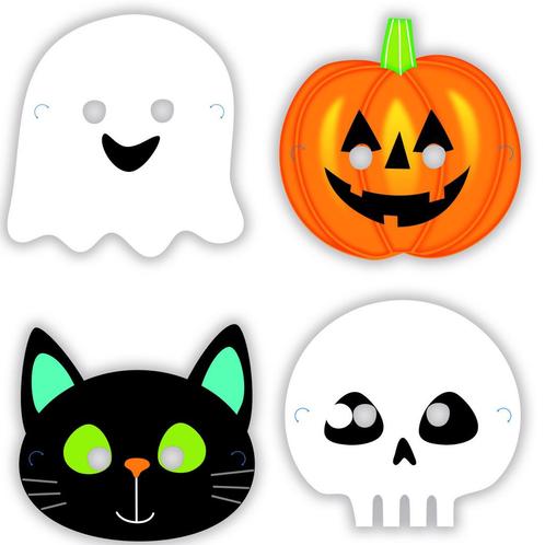 Halloween Maskers 8st, Hobby en Vrije tijd, Feestartikelen, Nieuw, Verzenden