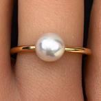 Zonder minimumprijs - Ring - 18 karaat Roségoud Parel -, Nieuw