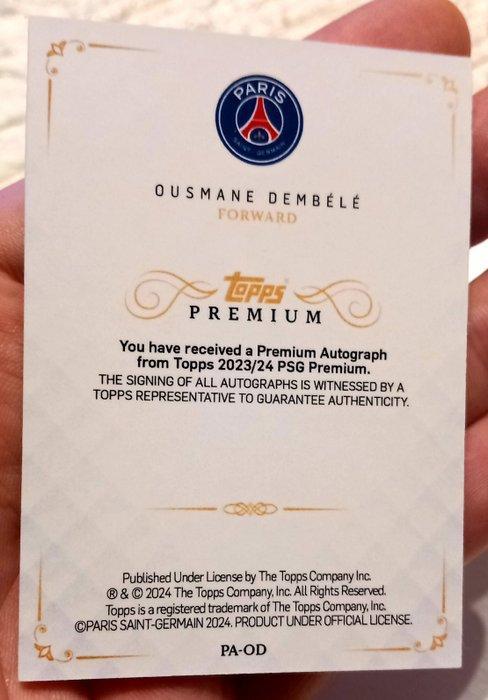 Topps Premium Ousmane Dembélé 08/30 Gesigneerde kaart,, Verzamelen, Stickers