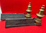 Vuurbok (2) - Gietijzer, Messing - Andirons