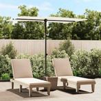 vidaXL Parasol met aluminium paal 2x1,5 m zandwit, Verzenden, Nieuw