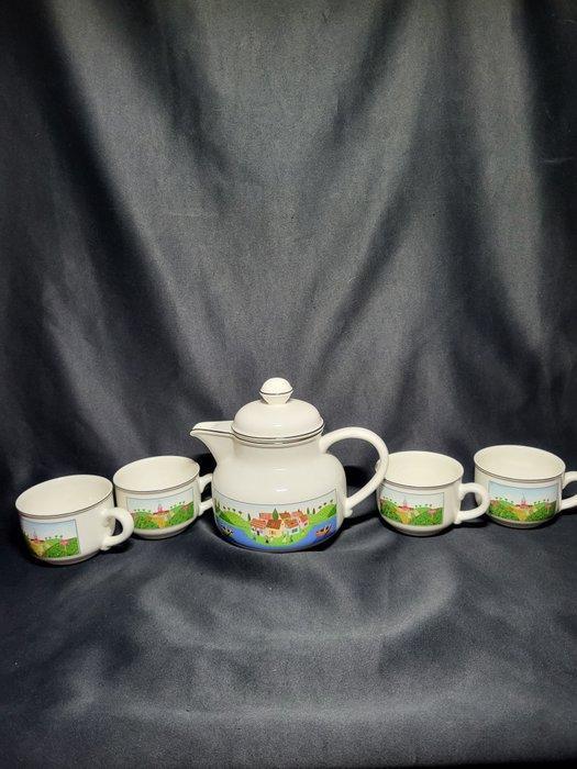 Villeroy & Boch - Laplau - Koffieservies voor 4 (5) -, Antiek en Kunst, Antiek | Meubels | Tafels