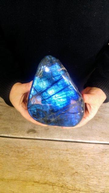 Blauw - turquoise kleuren Labradoriet - druppel Vrije vorm -