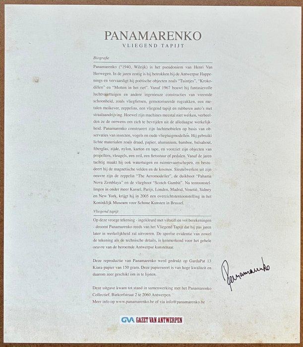Panamarenko (1940-2019) - Vliegend tapijt (Handgesigneerd) +, Antiek en Kunst, Antiek | Overige Antiek