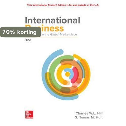 ISE International Business 9781260092349 Charles W. L. Hill, Boeken, Overige Boeken, Gelezen, Verzenden