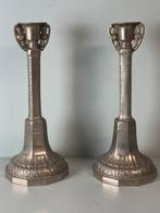 Kandelaar Set van 2 vintage Jugendstil kandelaars (2) -, Antiek en Kunst