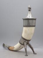 Haugrud - Tafelmiddenstuk - Vikinghoorn - Tin - Decoratie, Antiek en Kunst