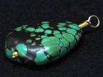 Turquoise en goud - Hanger - Turquoise en gouden hanger