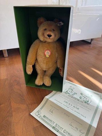 Steiff - Jouet Dicky Bär Teddy 1930 Replica Limited OVP mit, Antiquités & Art