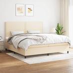 vidaXL Sommier à lattes de lit avec matelas Crème, Verzenden, Neuf